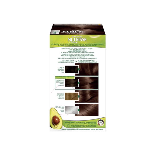 Garnier Nutrisse Crème Permanente Haarverf 5 Lichtbruin