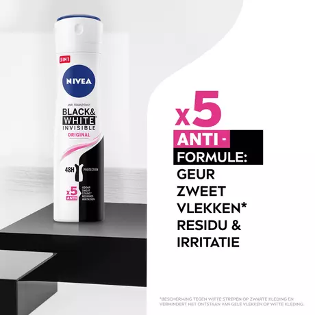 NIVEA Black & White Invisible Original Deodorant Spray 200 ML