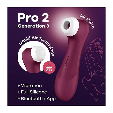 Satisfyer Pro 2 Generation 3 - Liquid Air, Vibration & Bluetooth