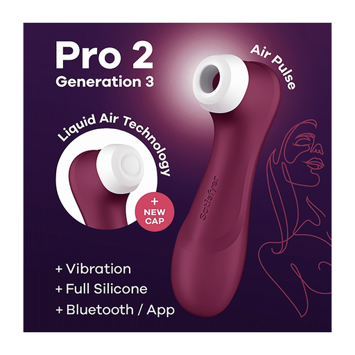 Satisfyer Pro 2 Generation 3 Liquid Air, Vibration & Bluetooth