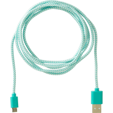 Sundaze Micro USB Charging Cable Braided Blue 2 M