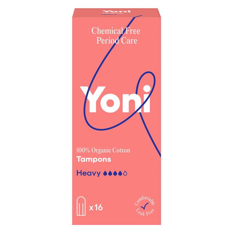 Yoni Tampons Heavy 100% Biologisch Katoen 16 stuks