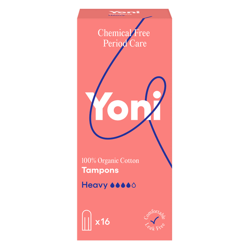 Yoni Tampons Heavy 100% Biologisch Katoen 16 stuks