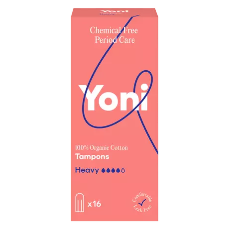 Yoni Tampons Heavy 100% Biologisch Katoen 16 stuks