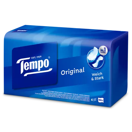 Tempo Original Box 4-Laags Zakdoekjes 100 stuks