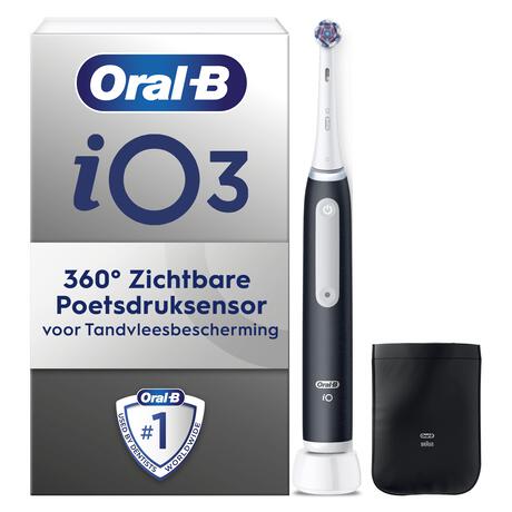 Oral-B iO3 Clean & Whiten Zwarte Elektrische Tandenborstel