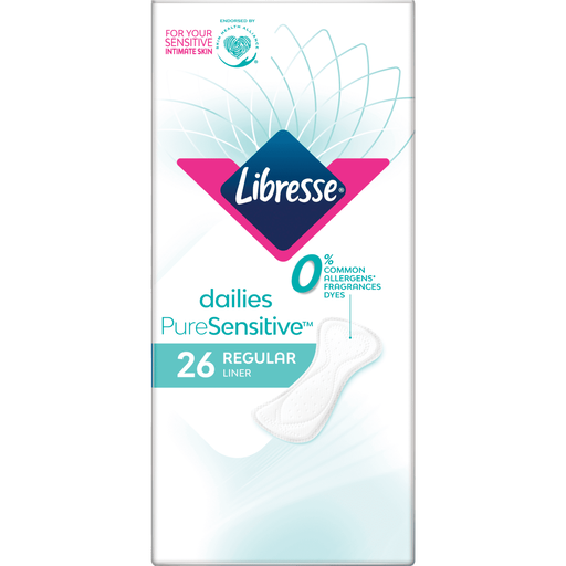 Libresse Pure Sensitive Inlegkruisjes Regular 26 stuks