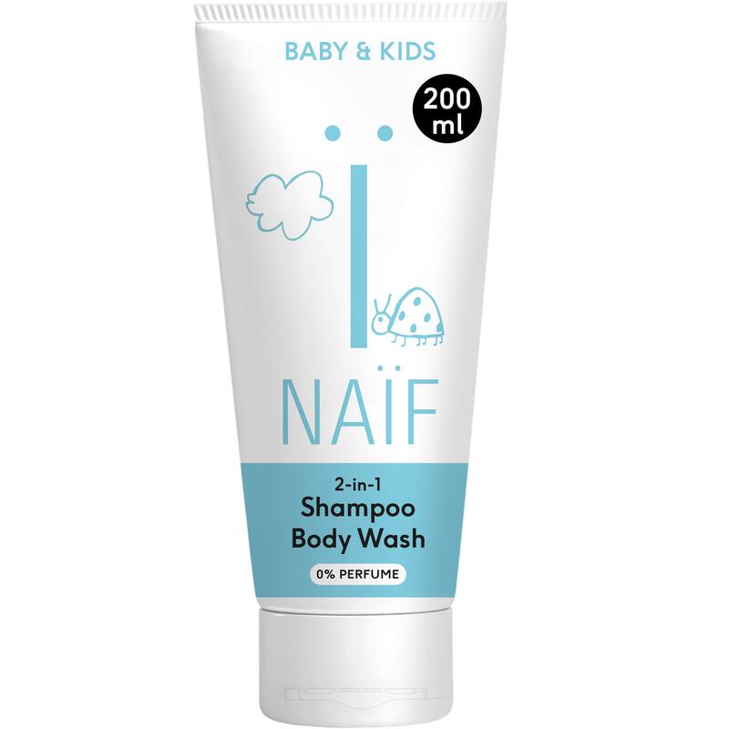 Naïf Baby & Kids 2-In-1 Shampoo & Body Wash 0% Parfum 200 ML