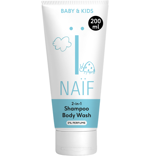 Naïf Baby & Kids 2-In-1 Shampoo & Body Wash 0% Parfum 200 ML