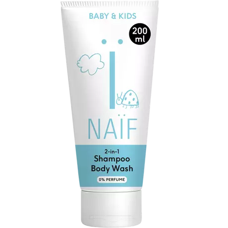 Naïf Baby & Kids 2-In-1 Shampoo & Body Wash 0% Parfum 200 ML