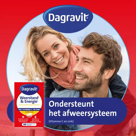 Dagravit Multivitaminen Weerstand & Energie Kauwtabletten 50 stuks