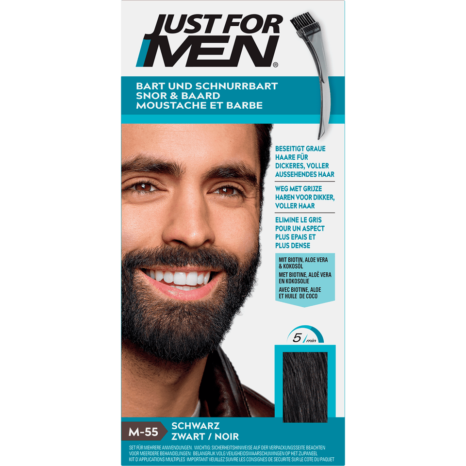 Just For Men Snor & Baard Zwart M55