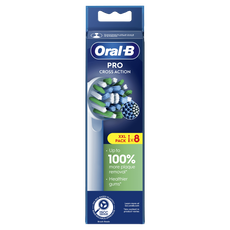 Oral-B Cross Action Opzetborstels Wit 8 Stuks