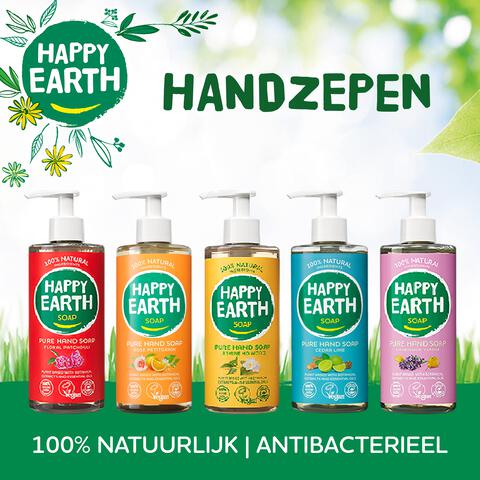 Happy Earth 100% Natuurlijke Jasmin Ho Wood Handzeep 300 ML