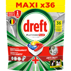 Dreft Platinum Plus Citroen Vaatwastabletten 36st