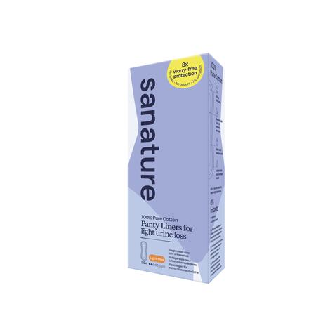 Sanature 100% Katoenen Incontinentie Inlegkruisjes Light Plus 20 Stuk