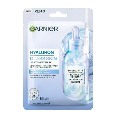 Garnier Hyaluron Glass Skin Jelly Sheet Mask