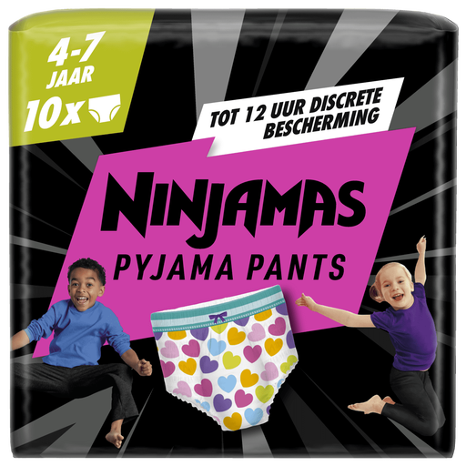 Ninjamas Pyjama Pants Meisje Maat 7 4-7 Jaar 10 stuks