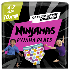 Ninjamas Pants Luierbroekjes Meisje Maat 7 4-7 Jaar 10 Stuks
