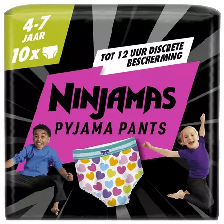 Ninjamas Pyjama Pants Meisje Maat 7 4-7 Jaar 10 stuks