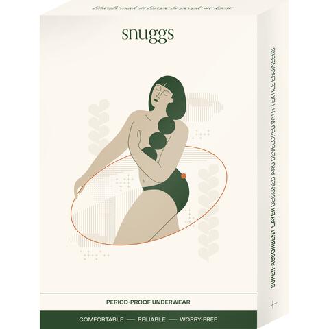 Snuggs Brazilian Light Menstruatie Ondergoed Maat L