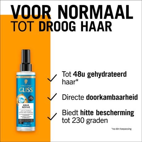 Gliss Aqua Revive Anti-Klitspray 200 ML