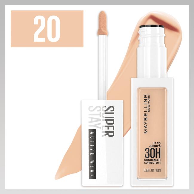 Maybelline New York SuperStay 30H Active Wear Concealer 20 Sand 10 ML