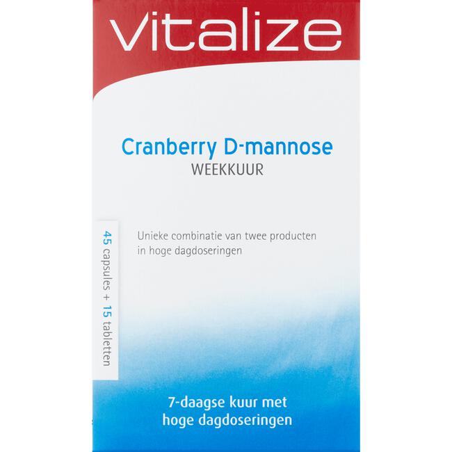 Vitalize Cranberry D-Mannose Weekkuur Capsules