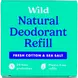 Wild Fresh Cotton & Sea Salt Refill Deodorant Stick 40 gram