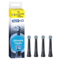 Oral-B iO Ultimate Clean Opzetborstels Zwart 4 Stuks