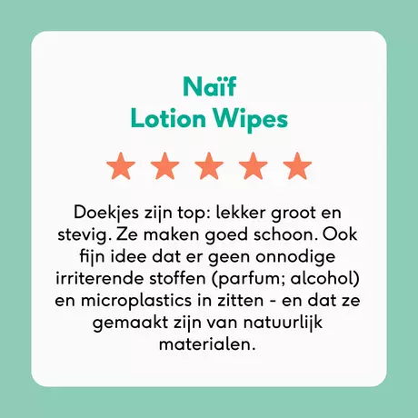Naïf Plasticvrije Lotion Billendoekjes 24x54 stuks