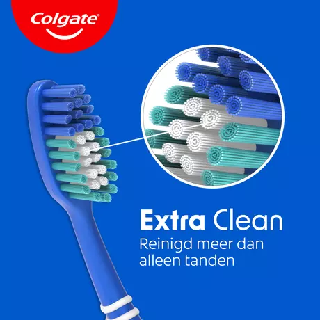 Colgate Extra Clean Tandenborstel 2 stuks