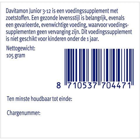 Davitamon Junior 3+ Kauwvitamines Multifruit