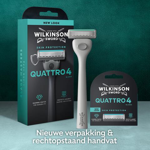 Wilkinson Sword Quattro Essential Sensitive Razor 1up