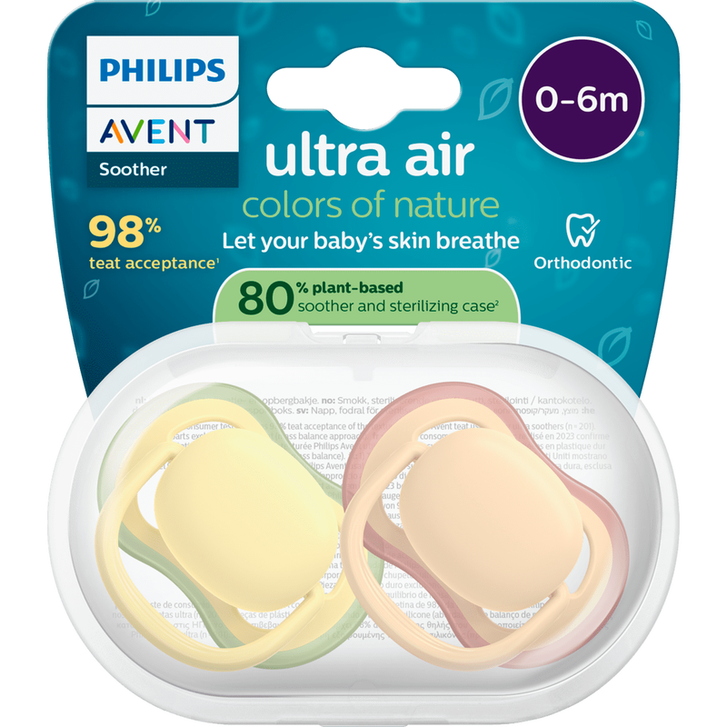 Philips Avent Fopspeen Ultra Air Day 0-6M SCF087/07 2 stuks