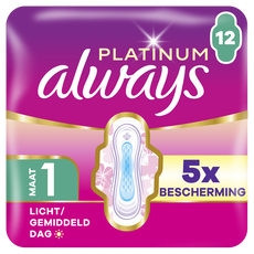 Always Maandverband Platinum Normal Single Pack 12 stuks