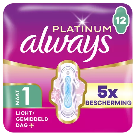Always Maandverband Platinum Normal Single Pack 12 stuks