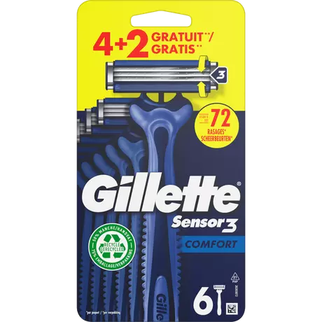 Gillette Sensor3 Comfort Wegwerpmesjes 6 stuks
