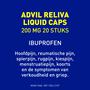 Advil Reliva Liquid-Caps 200 mg Ibuprofen voor pijn en koorts