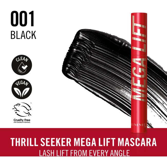 Rimmel London Thrill Seeker Mega Lift Mascara - Zwart - 001 Black