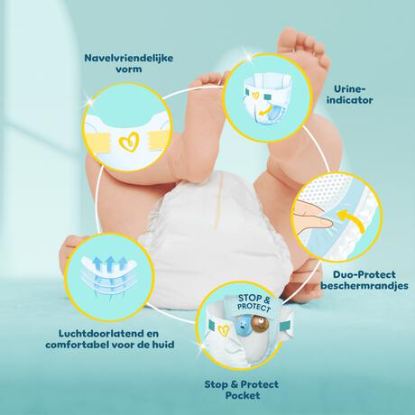 Pampers Premium Protection Luiers Maat 1 2-5 KG 26 Stuks