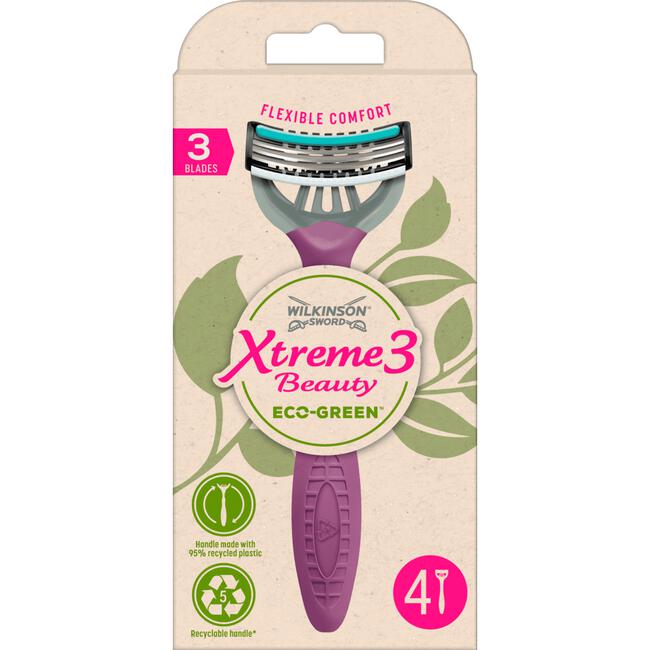 Wilkinson Sword Xtreme3 Eco Beauty Wegwerpmesjes 4 stuks