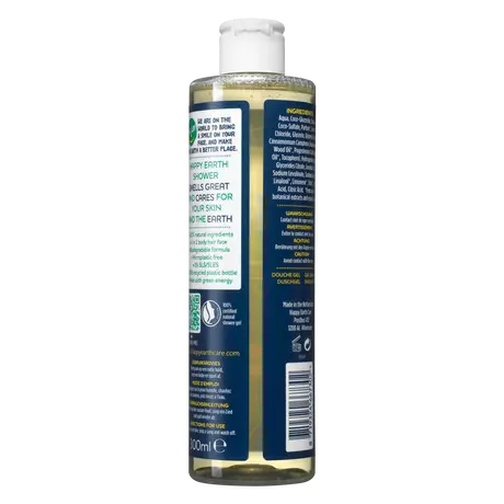 Happy Earth 100% natuurlijke Lemon Sandalwood Douchegel 300 ML