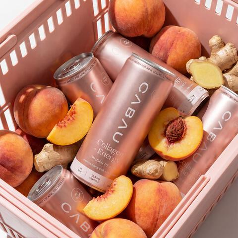 Cabau Collagen + Energy Ginger Peach 250 ml