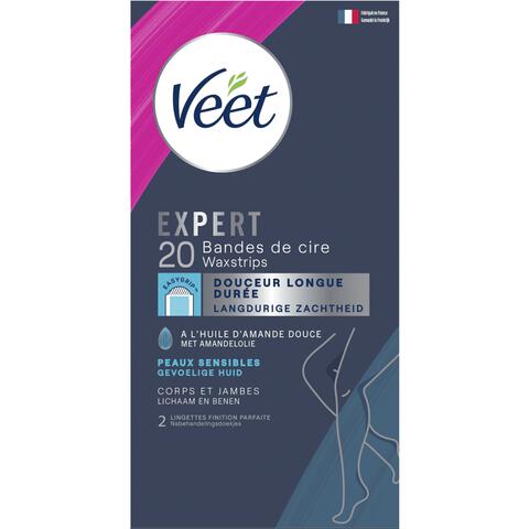 Veet Expert Ontharingsstrips Lichaam & benen Gevoelige Huid 20 stuks