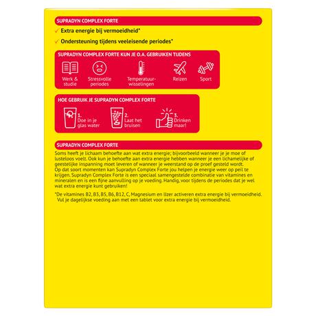 Supradyn Complex Forte Multivitamine Voor Extra Energie 45 Bruistabletten