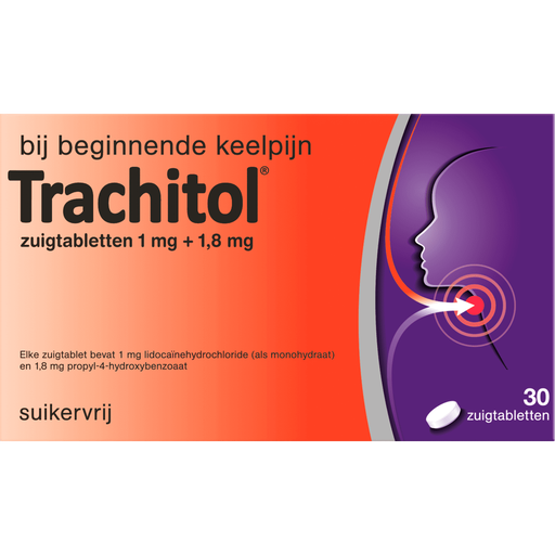 Trachitol Zuigtabletten Suikervrij 30 stuks