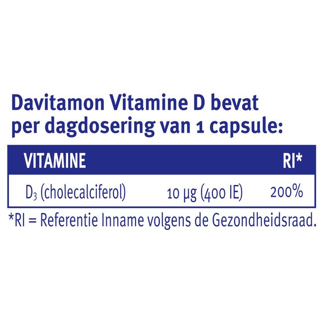 Davitamon Vitamine D Vegan 1 per Dag 30 Stuks
