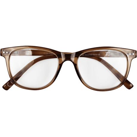 Etos Leesbril Glanzend Grijs/Beige +2.5