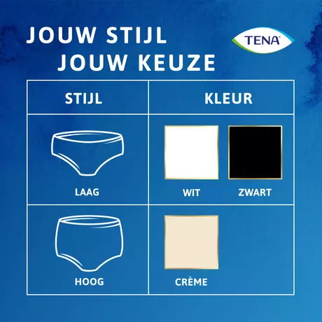 TENA Silhouette Plus High Waist Wegwerpbroekjes Crème L 8 stuks